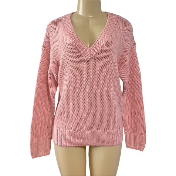 PINK Victoria's Secret Sweaters - Victoria’s Secret VS PINK Boyfriend V-Neck Sweater XS